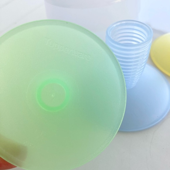 Tupperware Impressions Beverage Goblets Stemmed Cups Set of 4 (parfait cups) - Picture 7 of 9